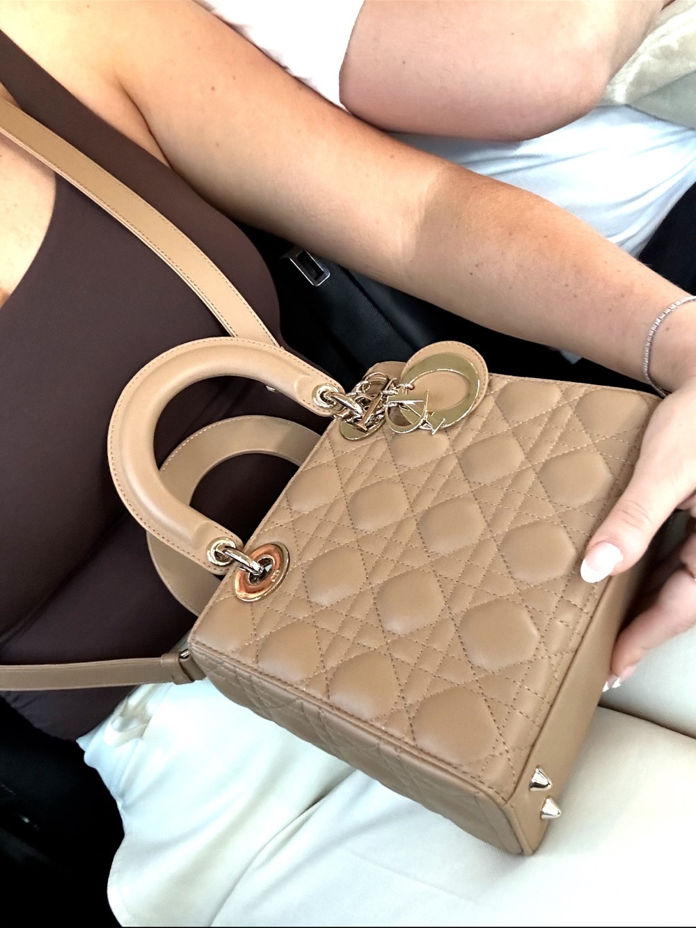 DIOR- Lady Dior S Lambskin Beige